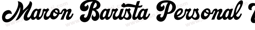 Maron Barista Personal Use Only字体转换